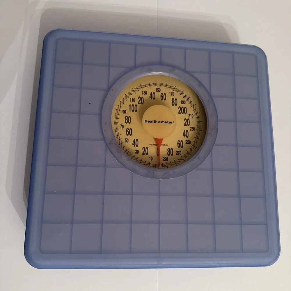 Vintage Health o meter Dial Scale Model HAB934 Blue Retro Bathroom Floor Scale